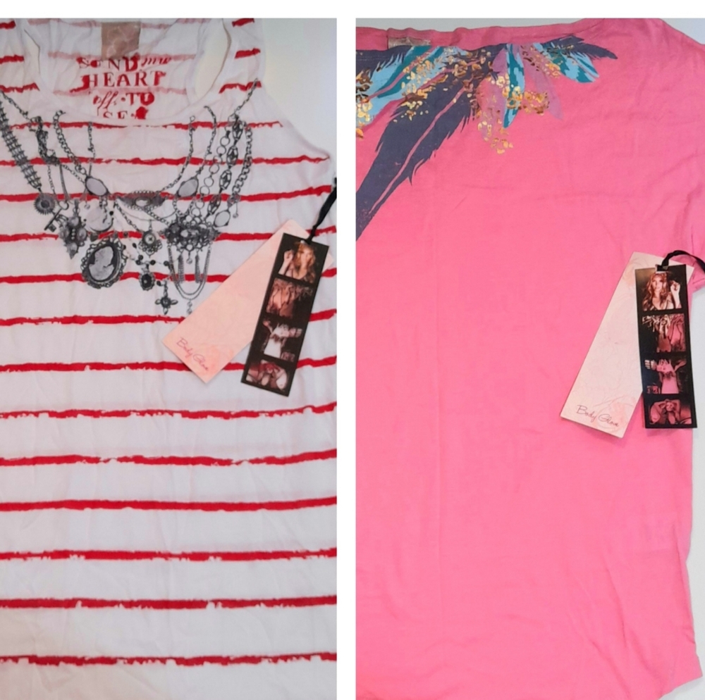 💗 New 2 Body Glove Womens Beachy Tops